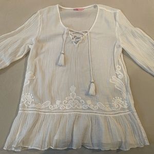 White Lilly Pulitzer Summer Blouse